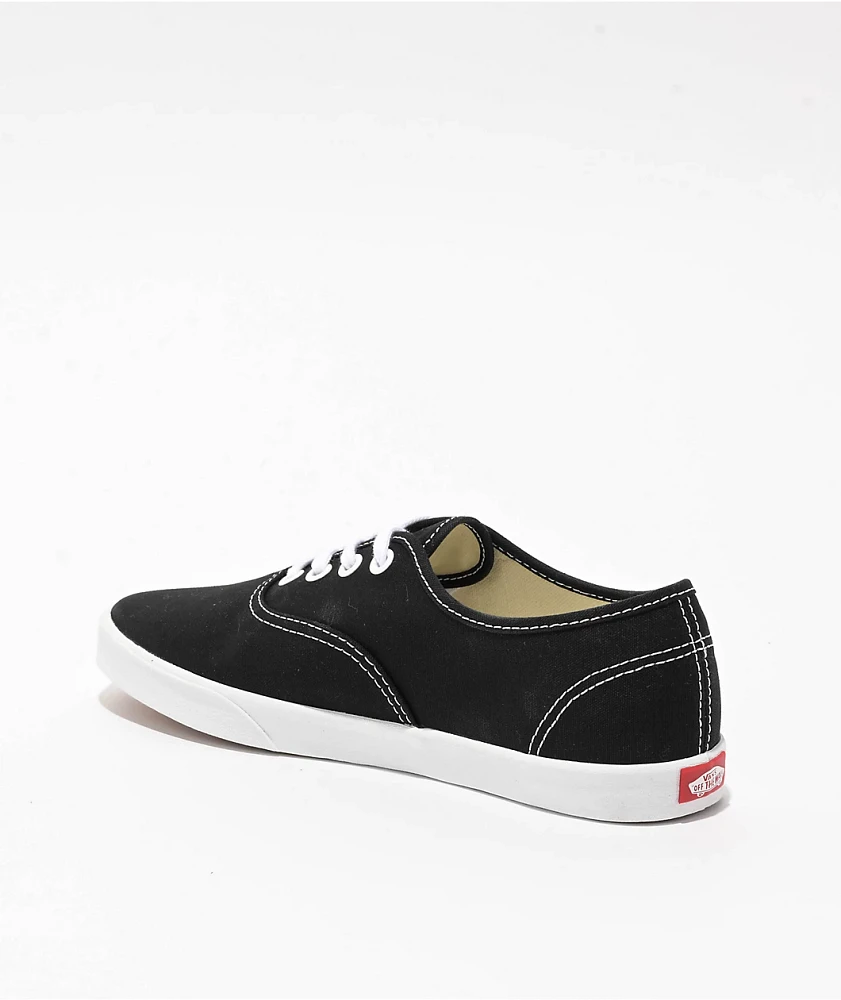 Vans Authentic Lowpro Black & White Skate Shoes