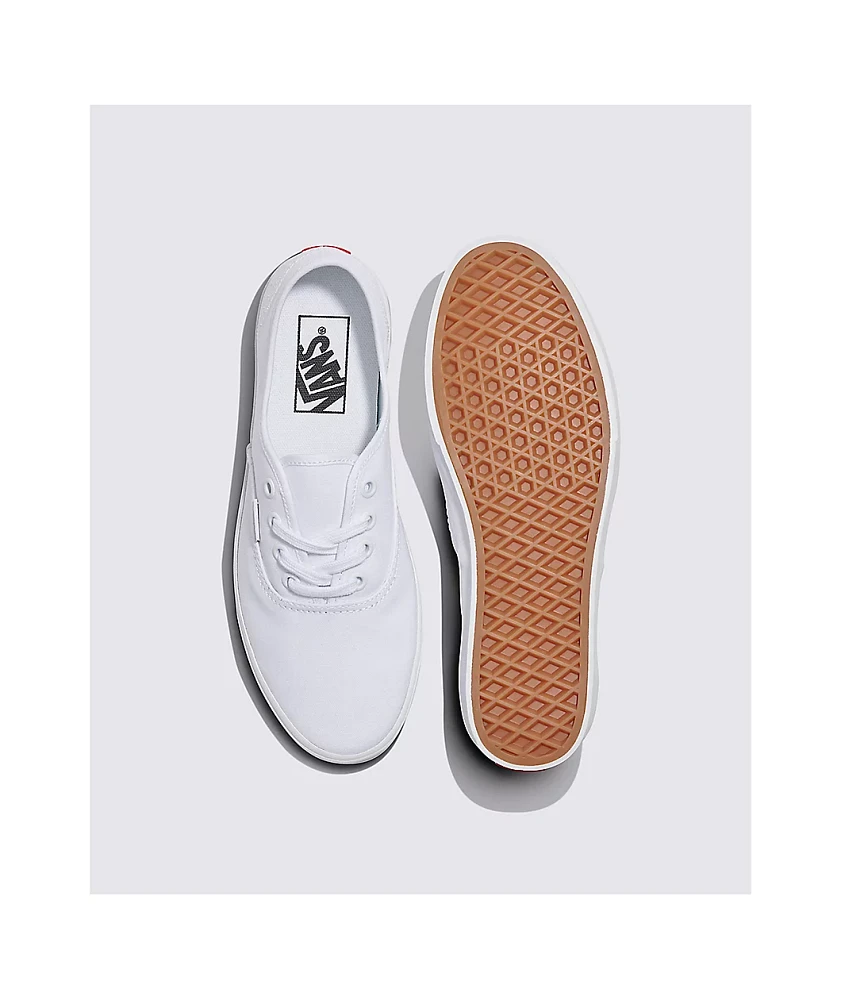 Vans Authentic Lowpro White Skate Shoes