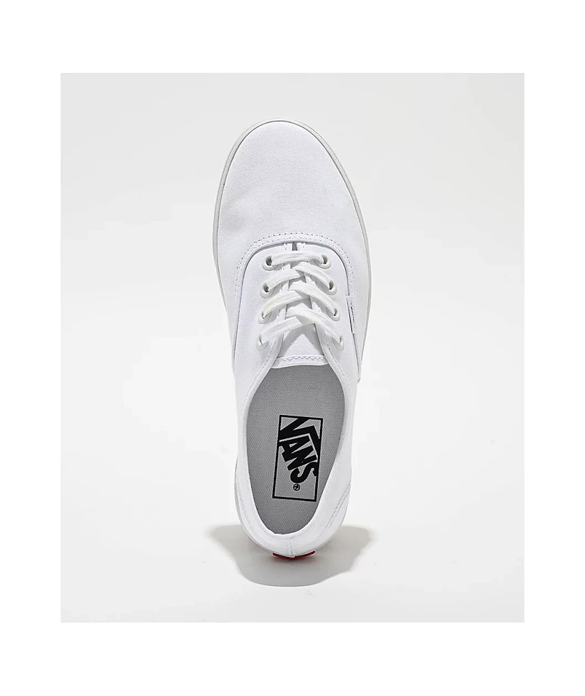 Vans Authentic Lowpro White Skate Shoes