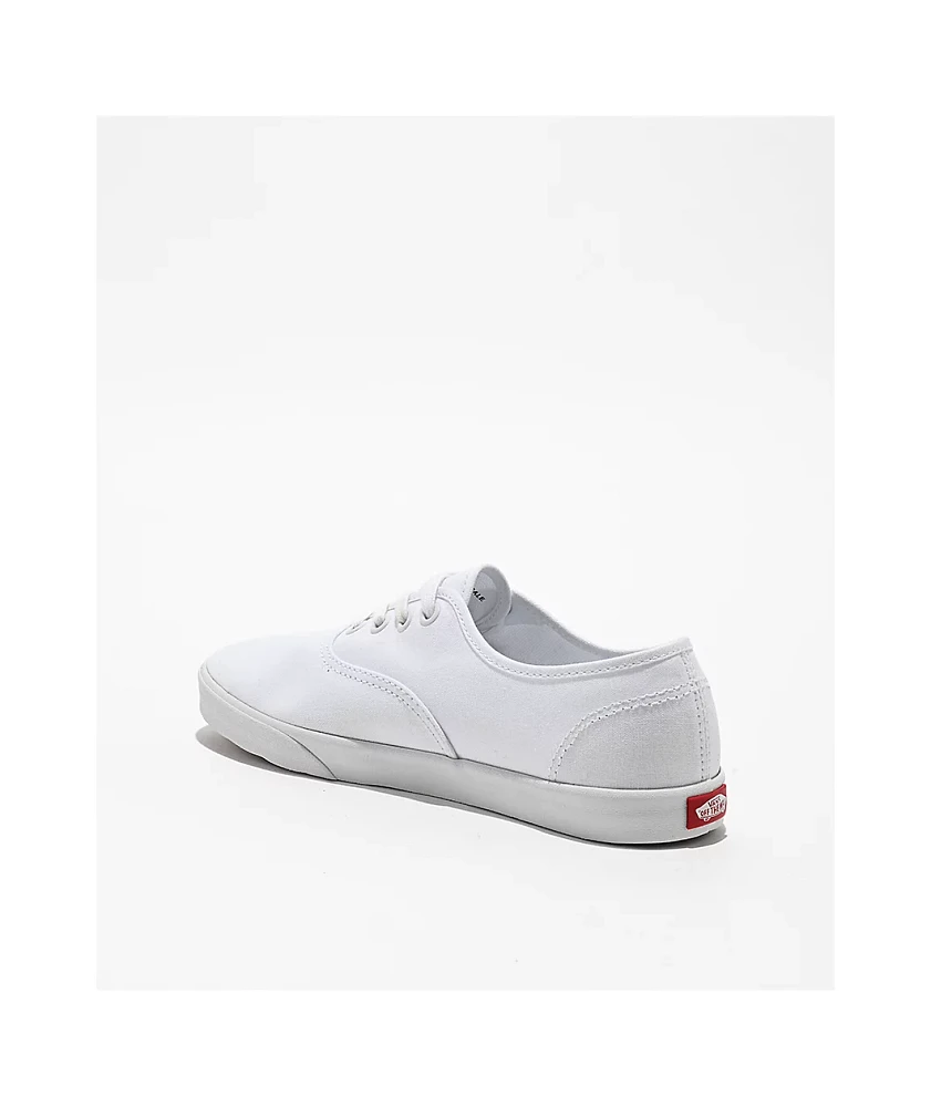 Vans Authentic Lowpro White Skate Shoes
