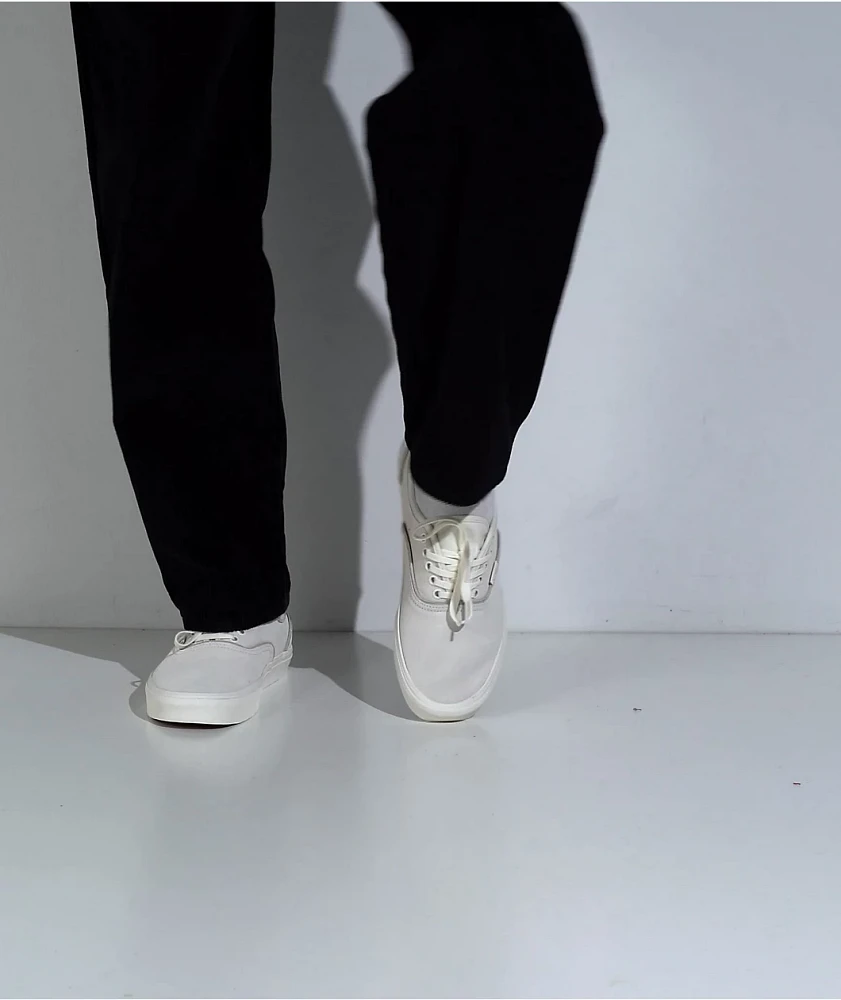 Vans Authentic Silver White & White Skate Shoes