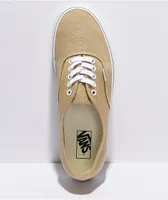 Vans Authentic Taos Taupe Brown & White Skate Shoes