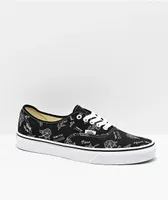 Vans Authentic Thank You Black & Floral Skate Shoes