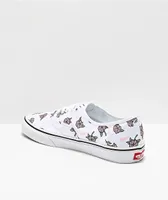 Vans Authentic Thank You White & Floral Skate Shoes