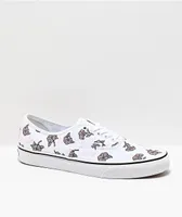 Vans Authentic Thank You White & Floral Skate Shoes