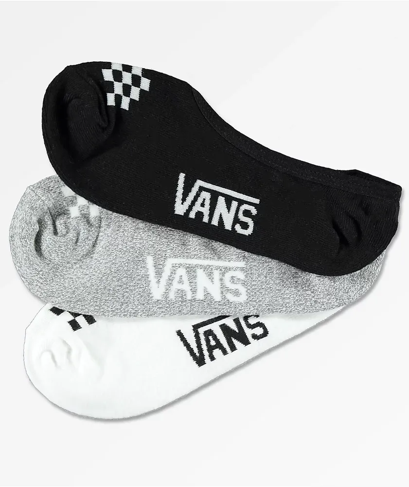 Vans Basic Assorted Canoodle 3 Pack No Show Socks