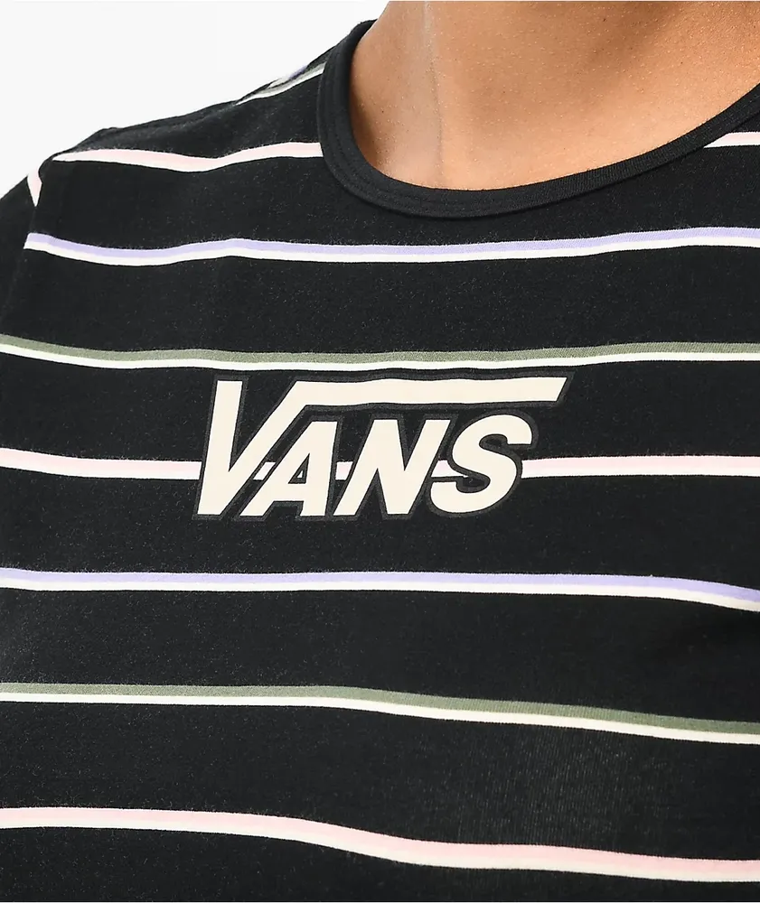 Vans Beasley Lettuce Edge Black & White Stripe T-Shirt