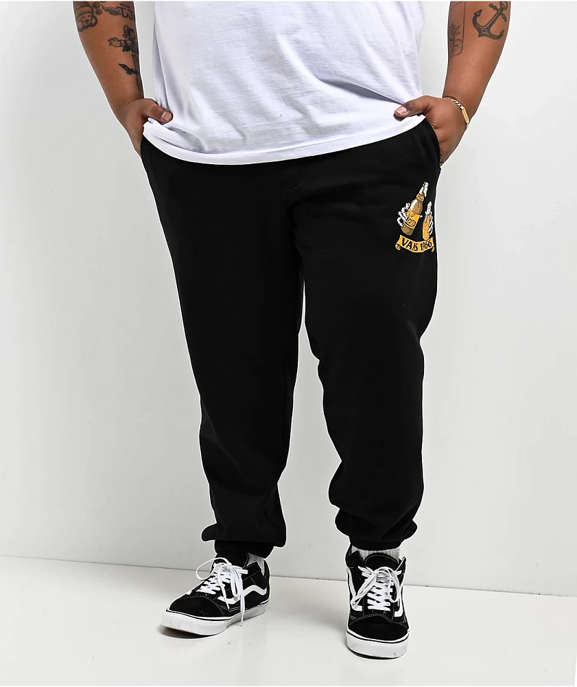 Vans Beer Skull Relaxed Black Sweatpants