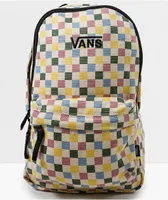 Vans Bounds Novelty Marshmallow & Ash Black Mini Checkerboard Backpack
