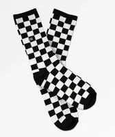 Vans Boys Black & White Checkered Crew Socks