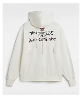 Vans Broken Hearts White Zip Hoodie