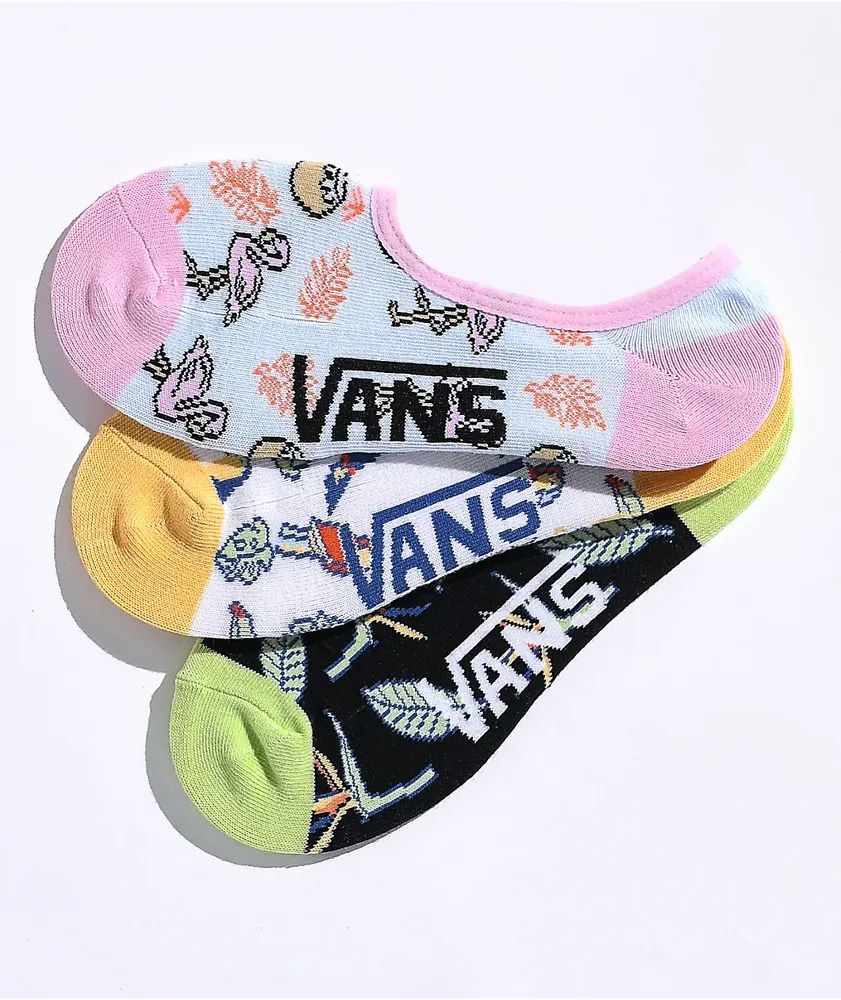 Vans Canoodle Birds Of A Feather 3 Pack No Show Socks