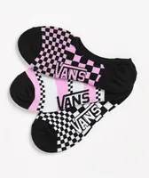 Vans Canoodle Check Marx 3 Pack No Show Socks