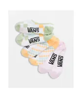 Vans Canoodle Classic Check Pastel 3 Pack No Show Socks