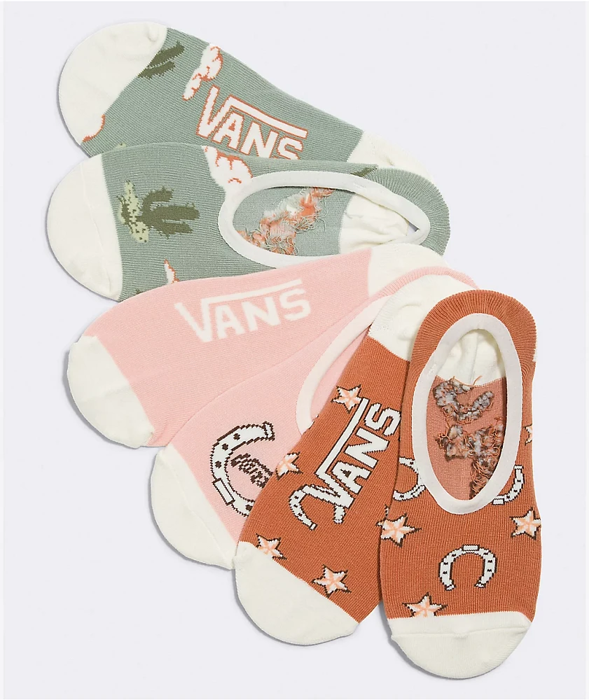 Vans Canoodle Overstimulated 3 Pack No Show Socks