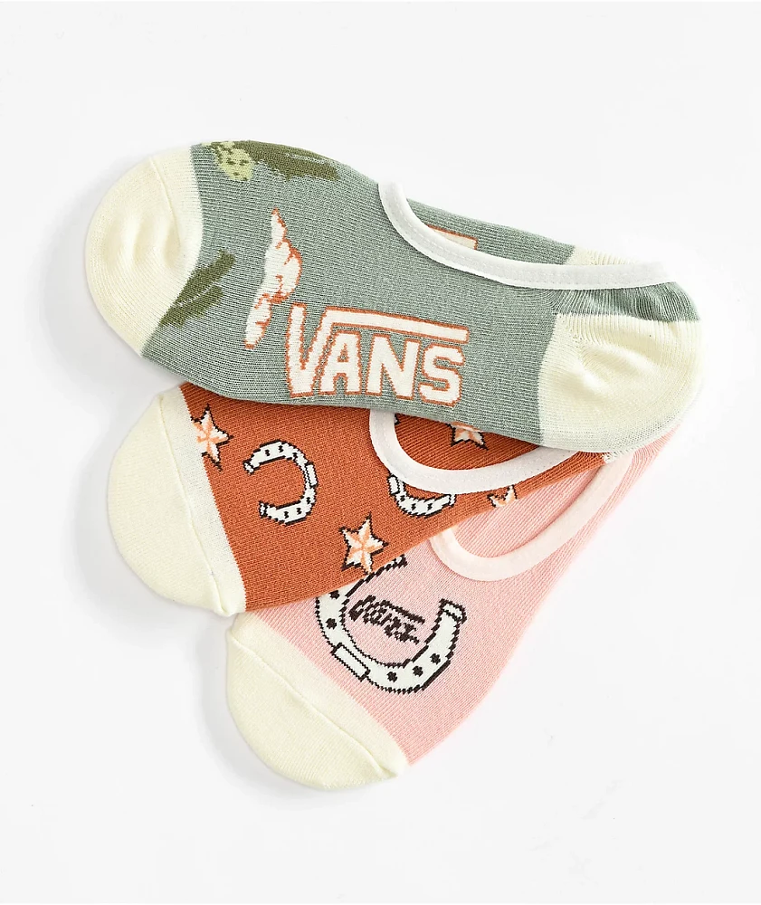 Vans Canoodle Overstimulated 3 Pack No Show Socks