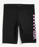 Vans Chalkboard Black & Pink Bike Shorts