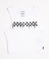 Vans Check Wash White Crop Tank Top