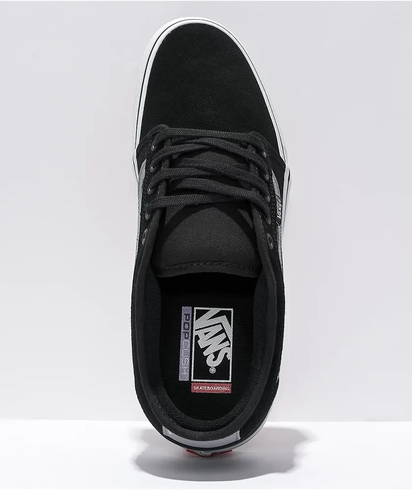 Vans Chukka Low Sidestripe Black & Grey Skate Shoes