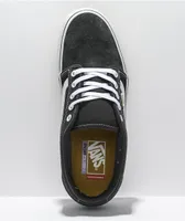 Vans Chukka Low Sidestripe Black & White Twill Skate Shoes