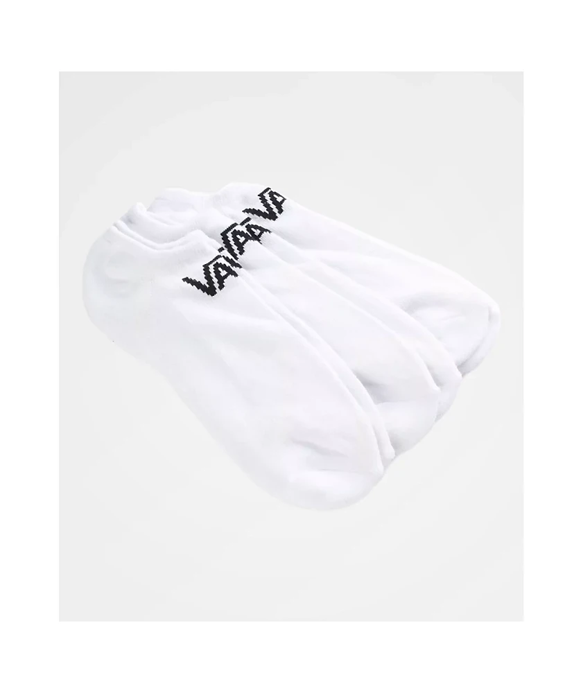 Vans Classic Kick 3 Pack White Ankle Socks