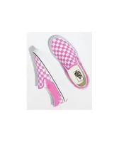 Vans Classic Slip-On Checkerboard Fiji Flower Skate Shoes