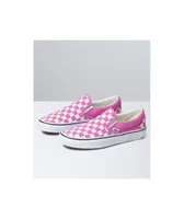 Vans Classic Slip-On Checkerboard Fiji Flower Skate Shoes