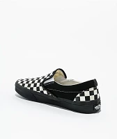 Vans Classic Slip-On Checkerboard White & Black Skate Shoes