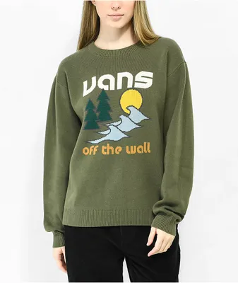 Vans Coastal Crew Green Sweater