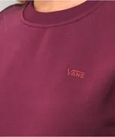 Vans ComfyCush Grape Crop Crewneck Sweatshirt