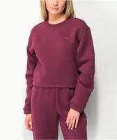 Vans ComfyCush Grape Crop Crewneck Sweatshirt