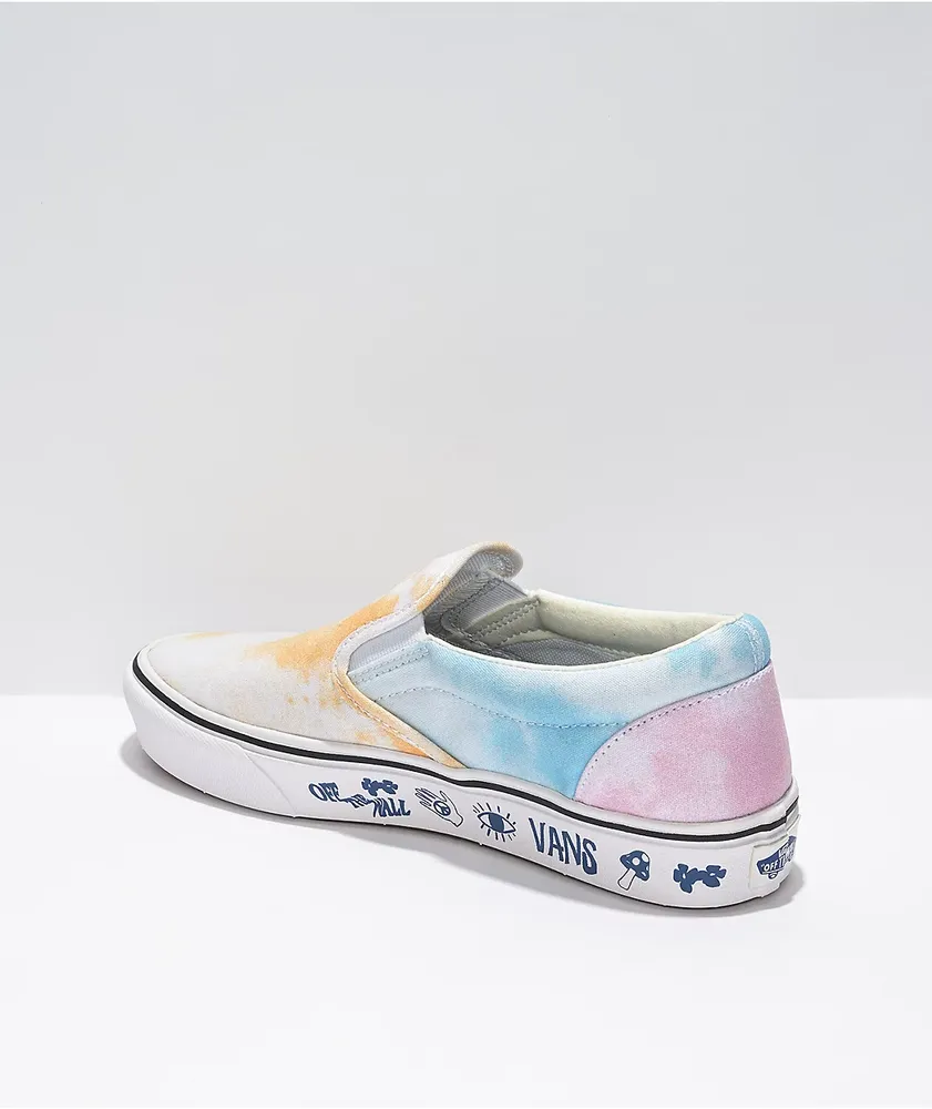 Vans ComfyCush Slip-On Pastel Tie Dye Shoes