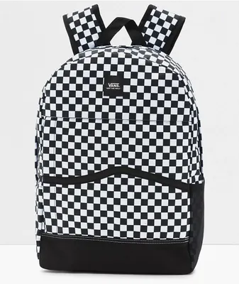 Vans Construct Skool Black & White Checkerboard Backpack