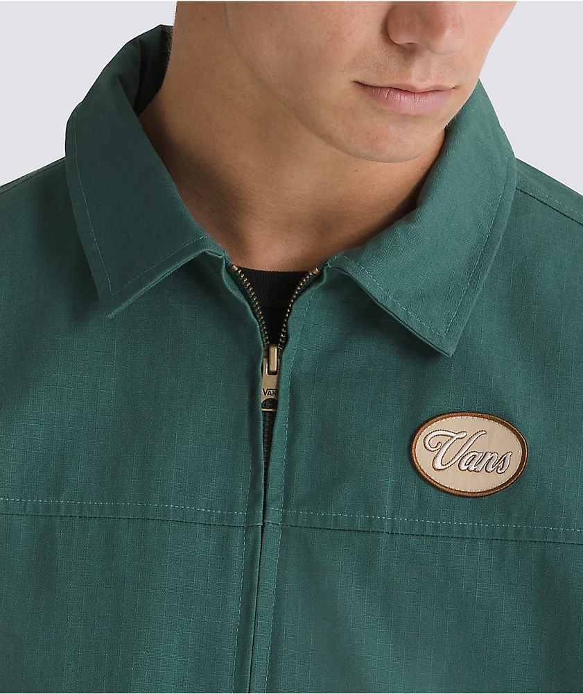 Vans Coyle Bistro Green Cropped Canvas Jacket