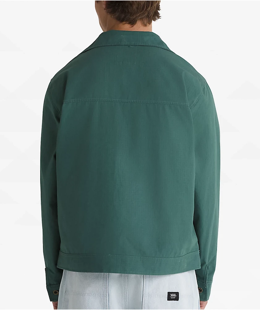 Vans Coyle Bistro Green Cropped Canvas Jacket