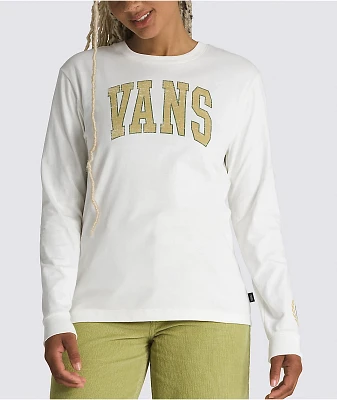 Vans Crest Marshmallow Long Sleeve T-Shirt