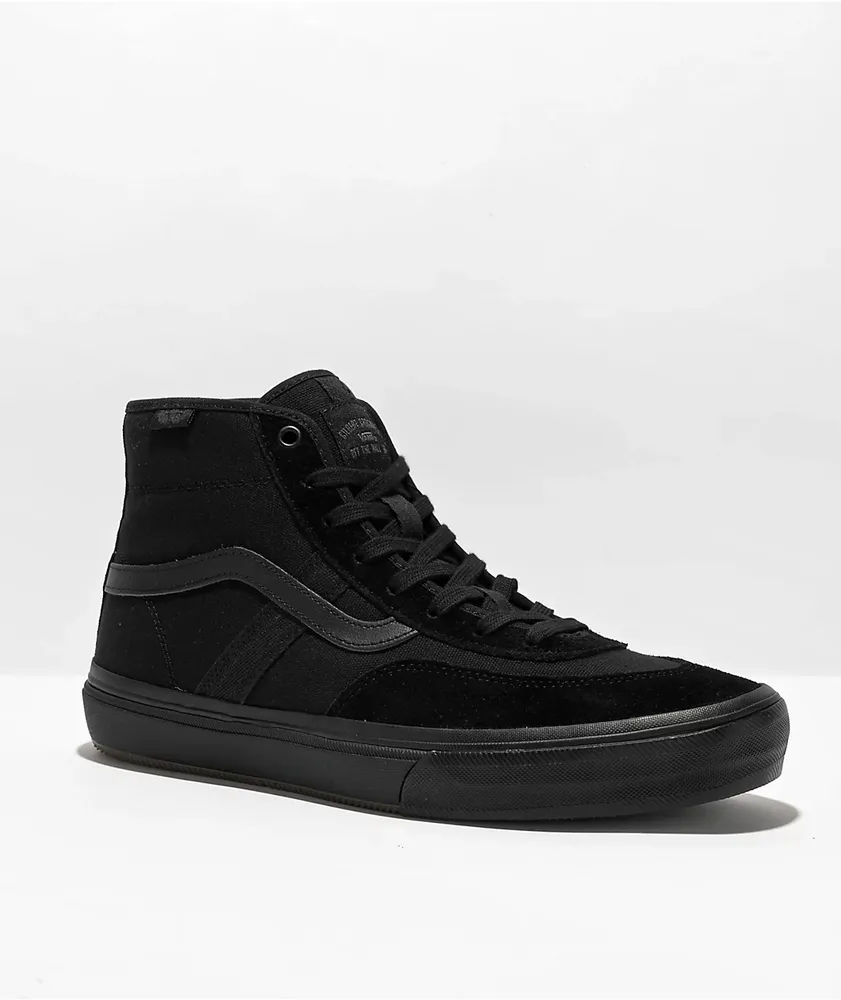 Vans Crockett High Black Skate Shoes