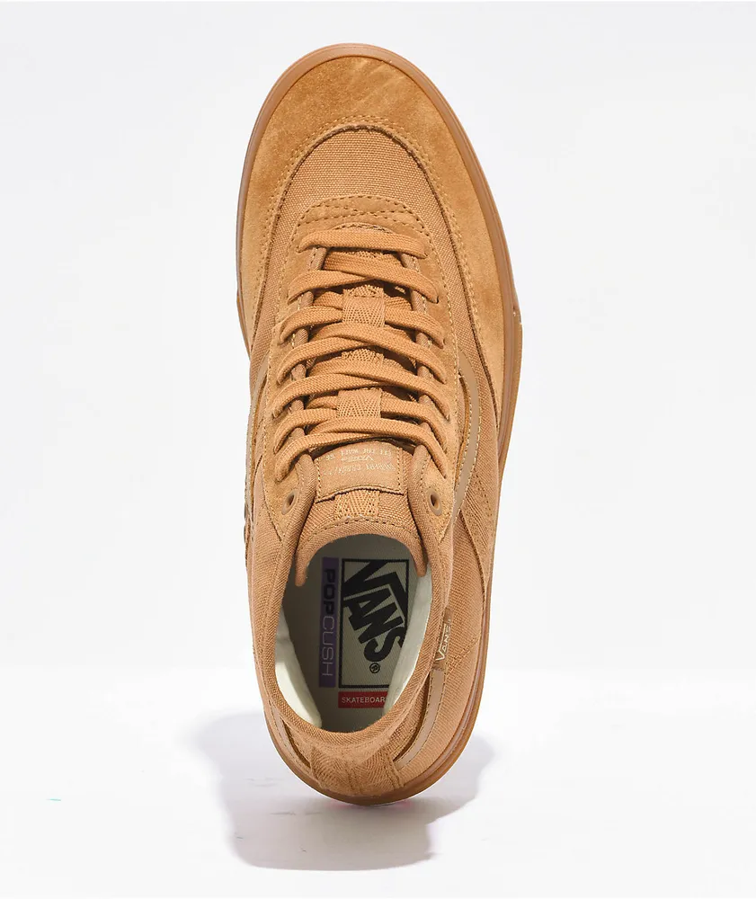 Vans Crockett High Brown & Gum Skate Shoes