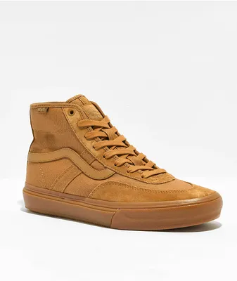 Vans Crockett High Brown & Gum Skate Shoes