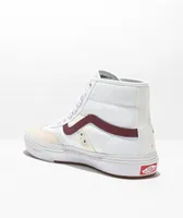 Vans Crockett High White & Red Skate Shoes