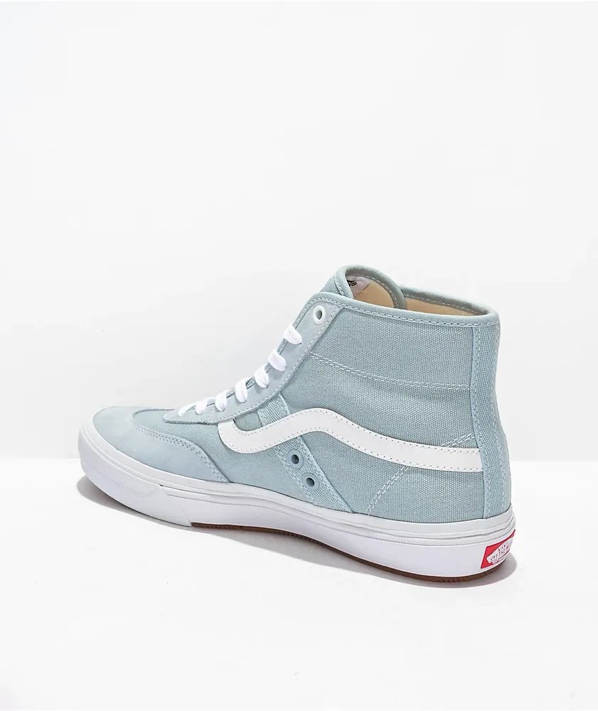 Vans Crockett High Winter Sky & White Skate Shoes