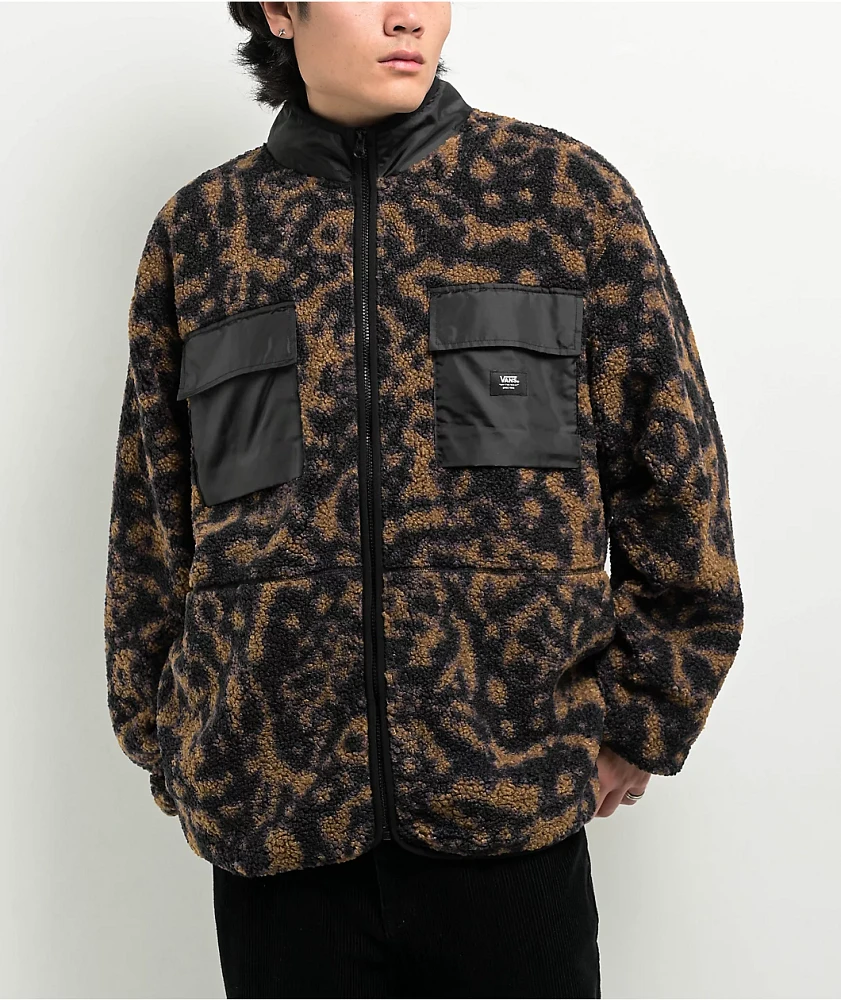 Vans Debrusk Sepia & Black Sherpa Zip Jacket