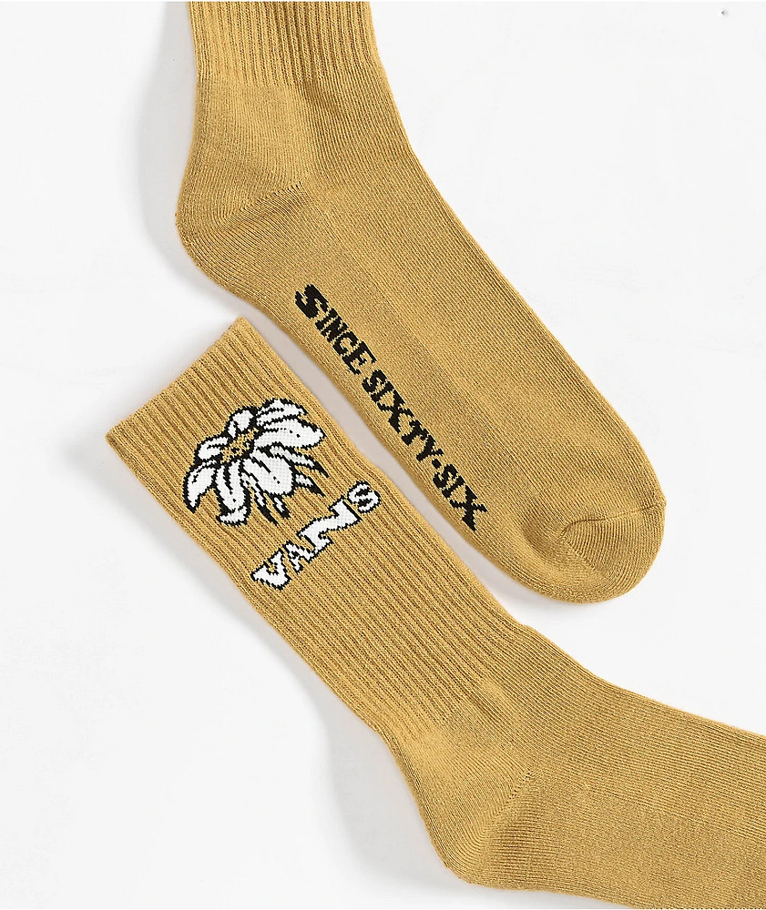 Vans Easy Plant Tan Crew Socks