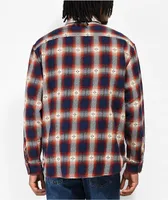 Vans Elmbrook Blue & Red Long Sleeve Button Up Shirt