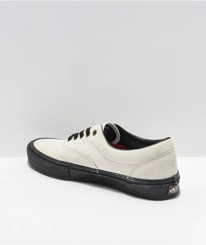 Vans Era Skate Marshmallow & Black Skate Shoes