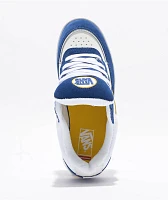 Vans Estazzo White, Blue & Yellow Skate Shoes