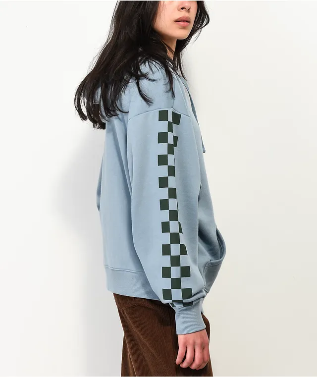 Vans Academy Check Blue Colorblock Hoodie