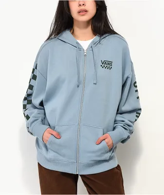 Vans Extra Fun Blue Oversize Zip Hoodie