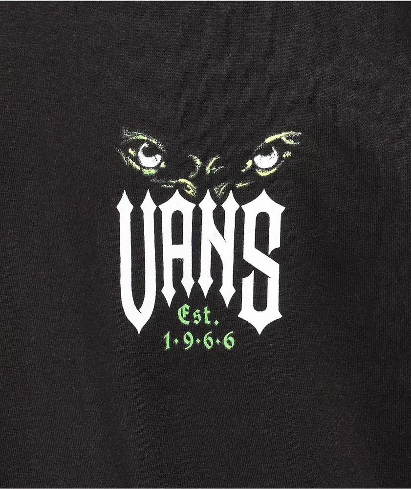 Vans Eyes In The Dark Black T-Shirt