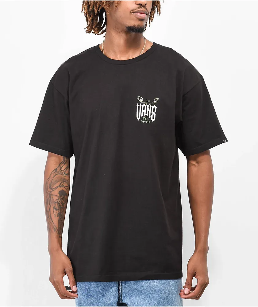 Vans Eyes In The Dark Black T-Shirt